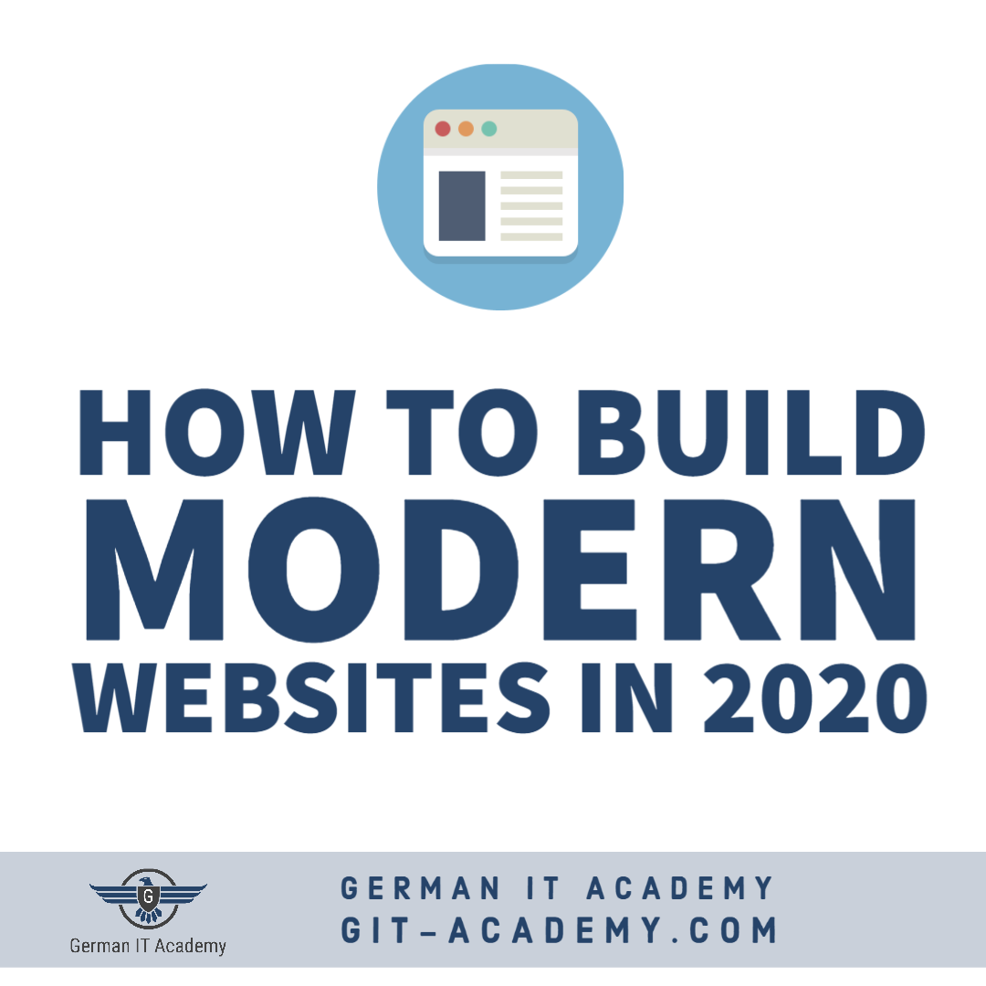 how to build modern websites in 2020